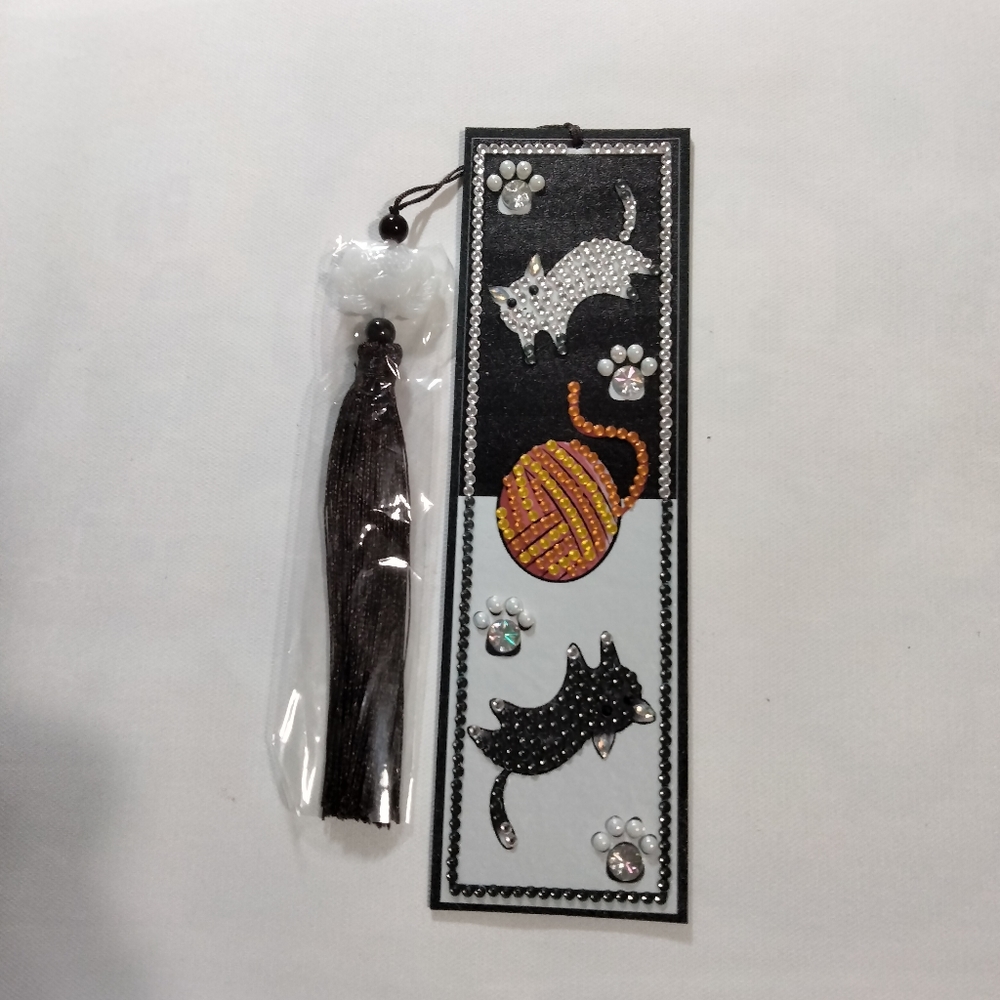 Diamond Art Cat's Bookmark